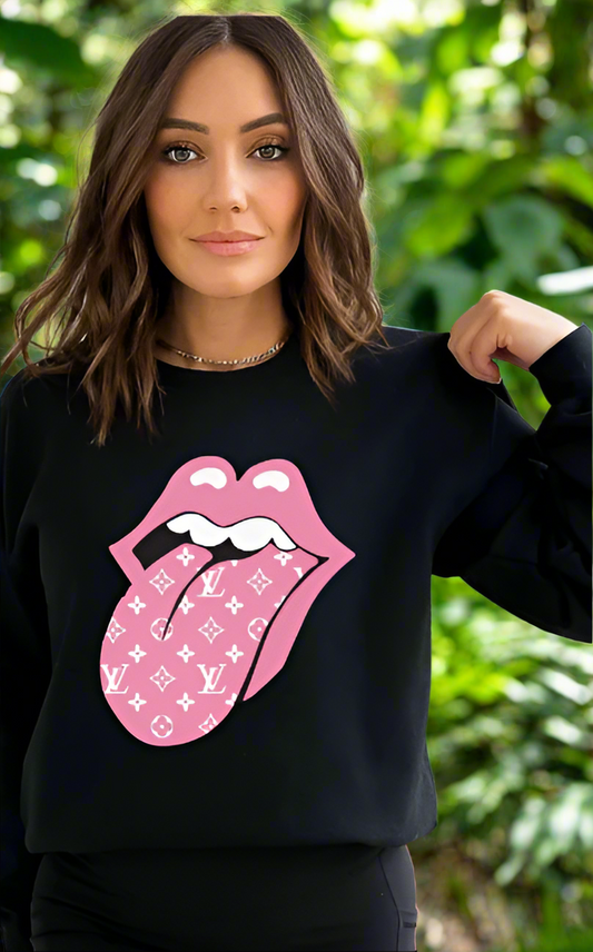 Lip LV crew neck sweater