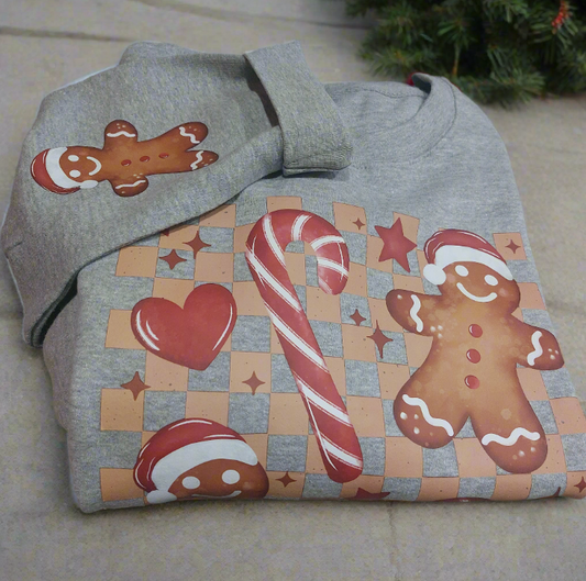 Gingerbread cookie crew neck sweater