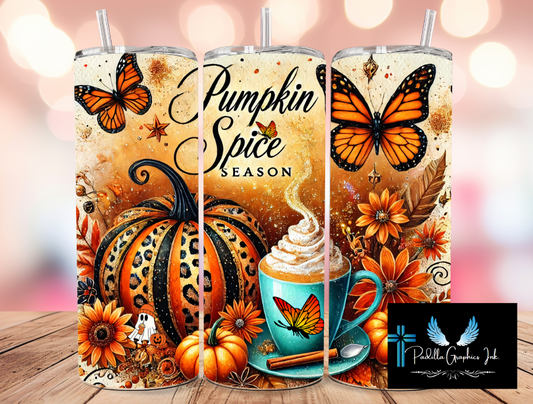 Pumpkin Spice Season 20oz tumbler