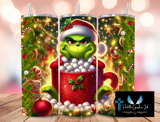 Grinch Christmas 20oz tumbler