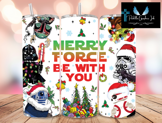 Merry Force 20oz tumbler