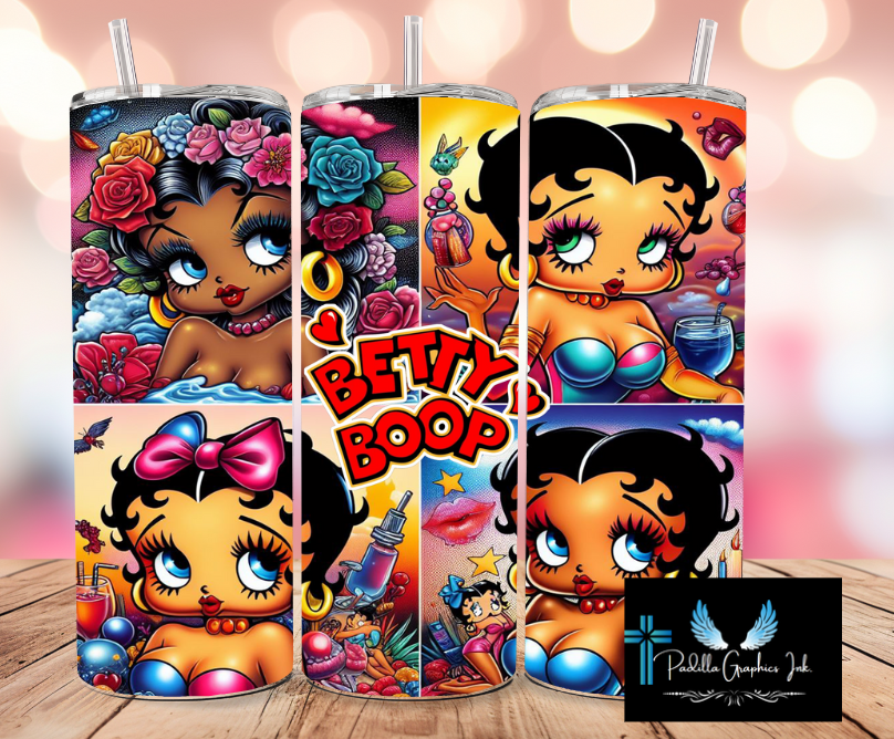 Betty Boop 20 oz tumbler