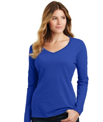 V-NECK Long sleeve (PRE-ORDER)  with design