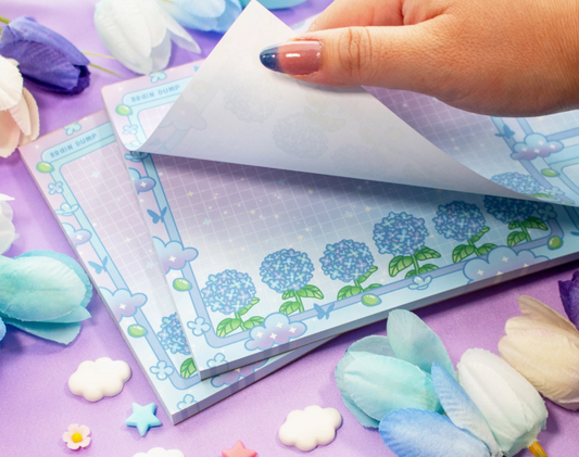 Hydrangea Dreams Brain Dump Planner Pad