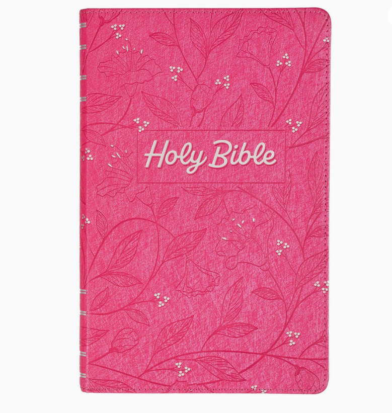 Kjv Bible Gift Edition Faux Leather, Pink