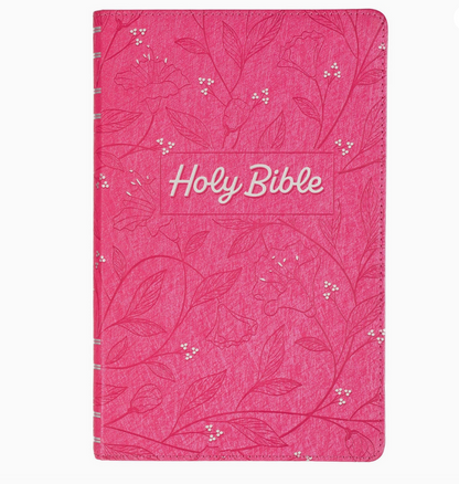 Kjv Bible Gift Edition Faux Leather, Pink