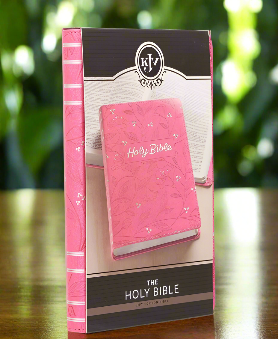 Kjv Bible Gift Edition Faux Leather, Pink