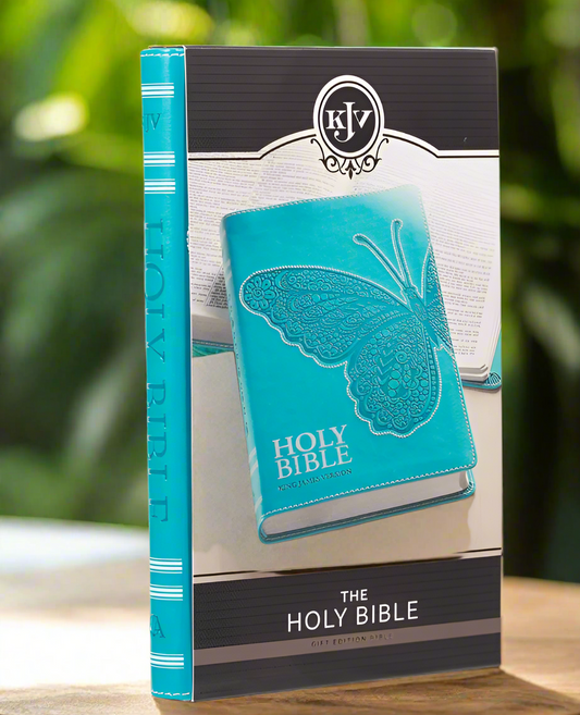 Kjv Bible Gift Edition Faux Leather, Teal