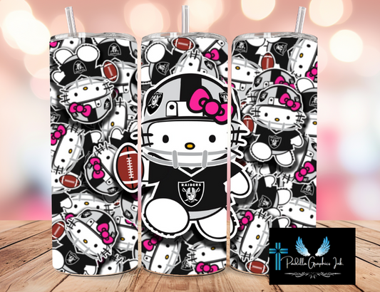 kitty football Tall Tumbler