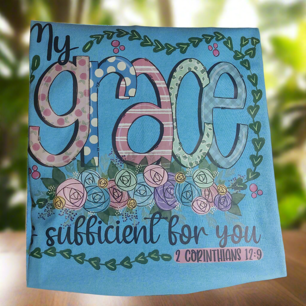 My Grace is sufficient for you 2 Corinthians 12:9 T-shirt V-neck ready to go