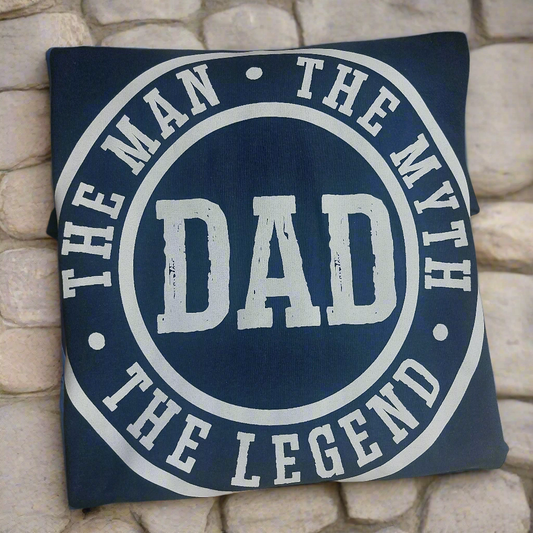 DAD THE MAN THE MYTH THE LAGEND T-shirt Crew-neck ready to go