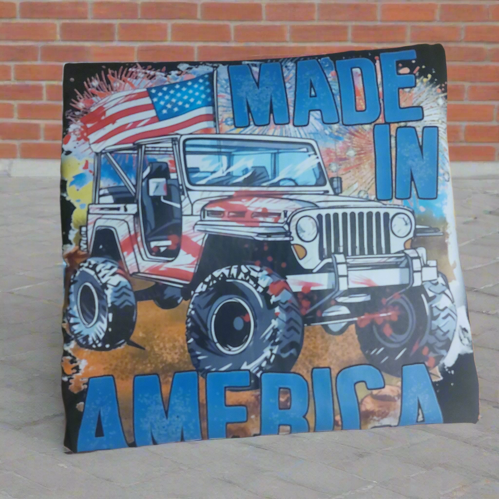 MADE IN AMERICA JEEP T-shirt crew-neck ready to go