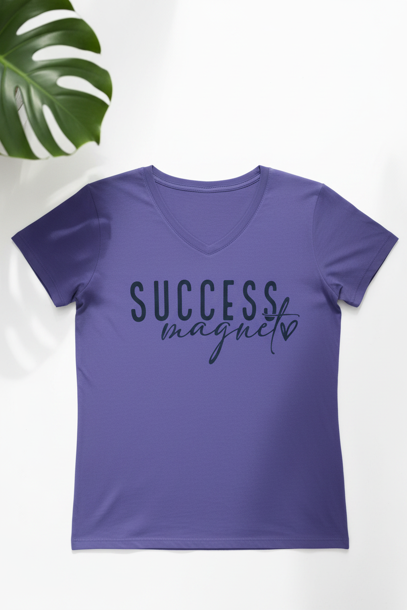 SUCCESS MAGNET T-shirt V-neck 1557
