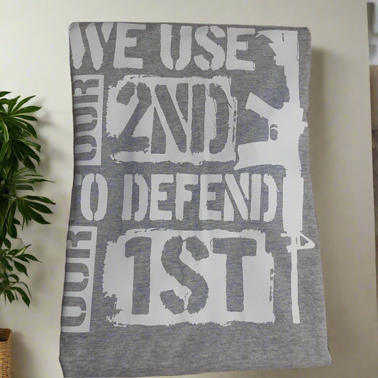 We use the 2nd to defend our 1st T-shirt Crew-neck ready to go