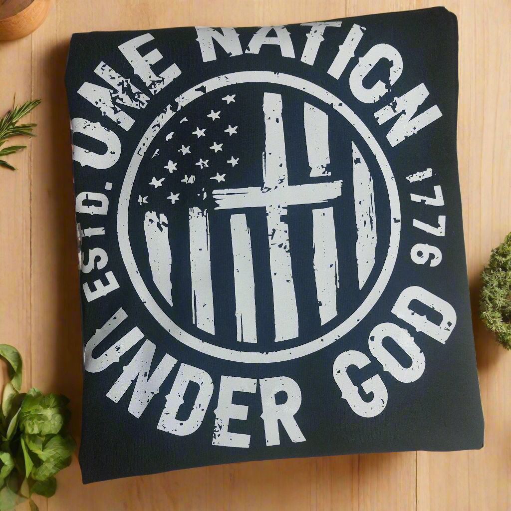 One nation under God T-shirt Crew-neck ready to go