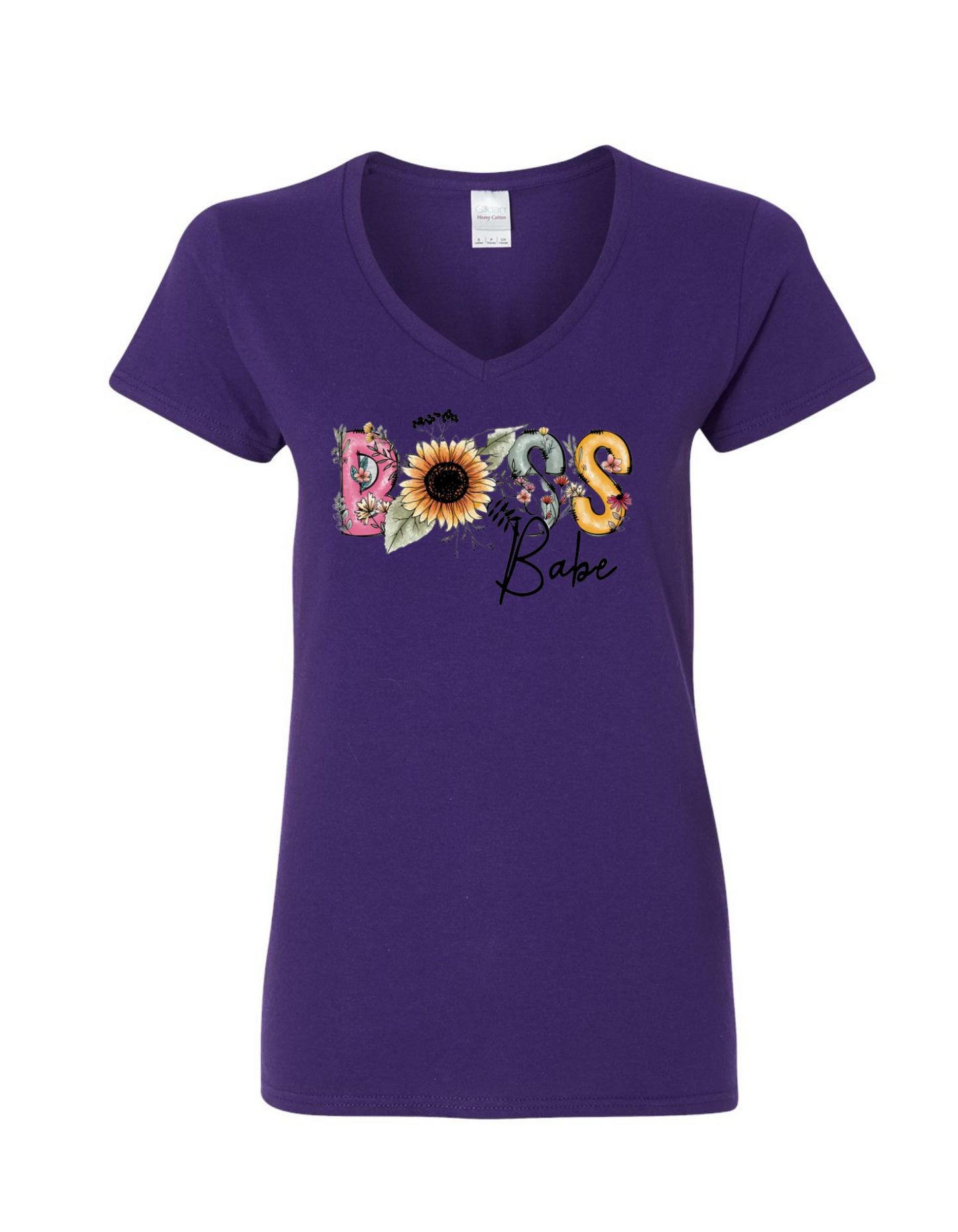 "Boss Babe" Floral T-Shirt