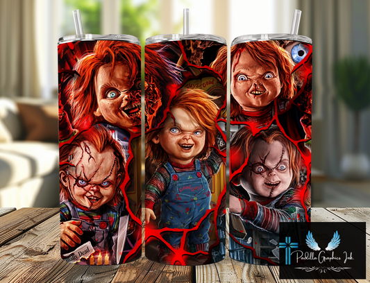 Chucky 20oz tumbler Halloween