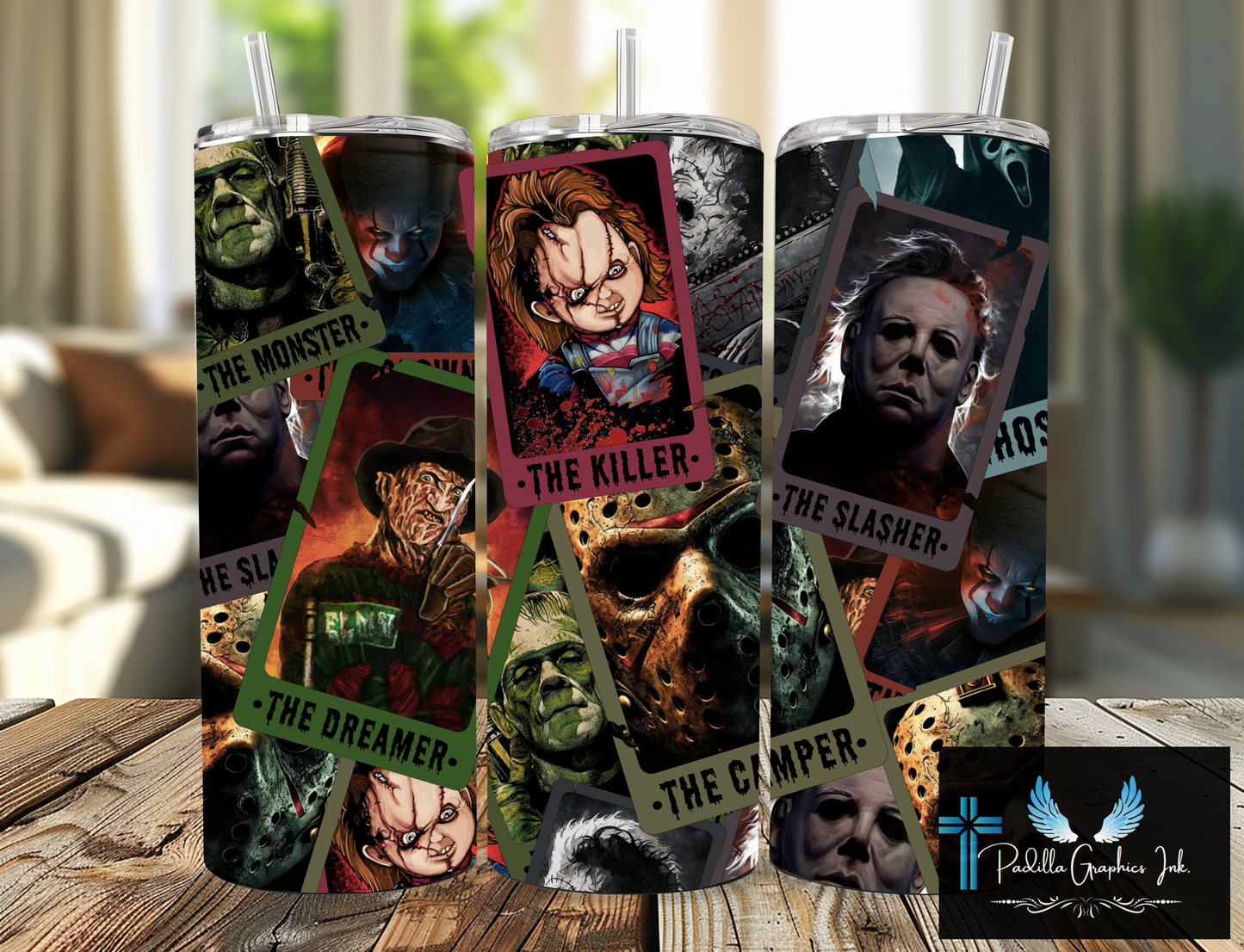 Horror 20oz tumbler halloween