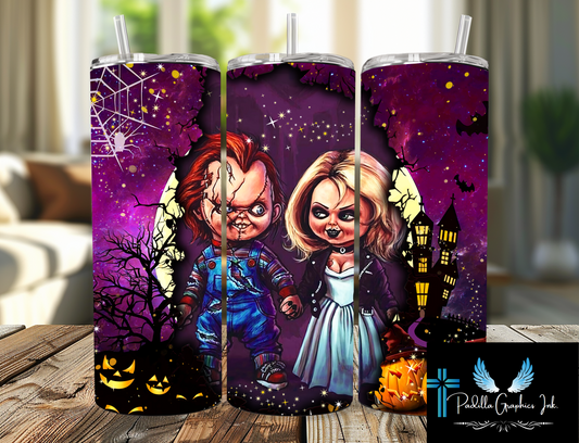 Chucky Love 20oz tumbler Halloween