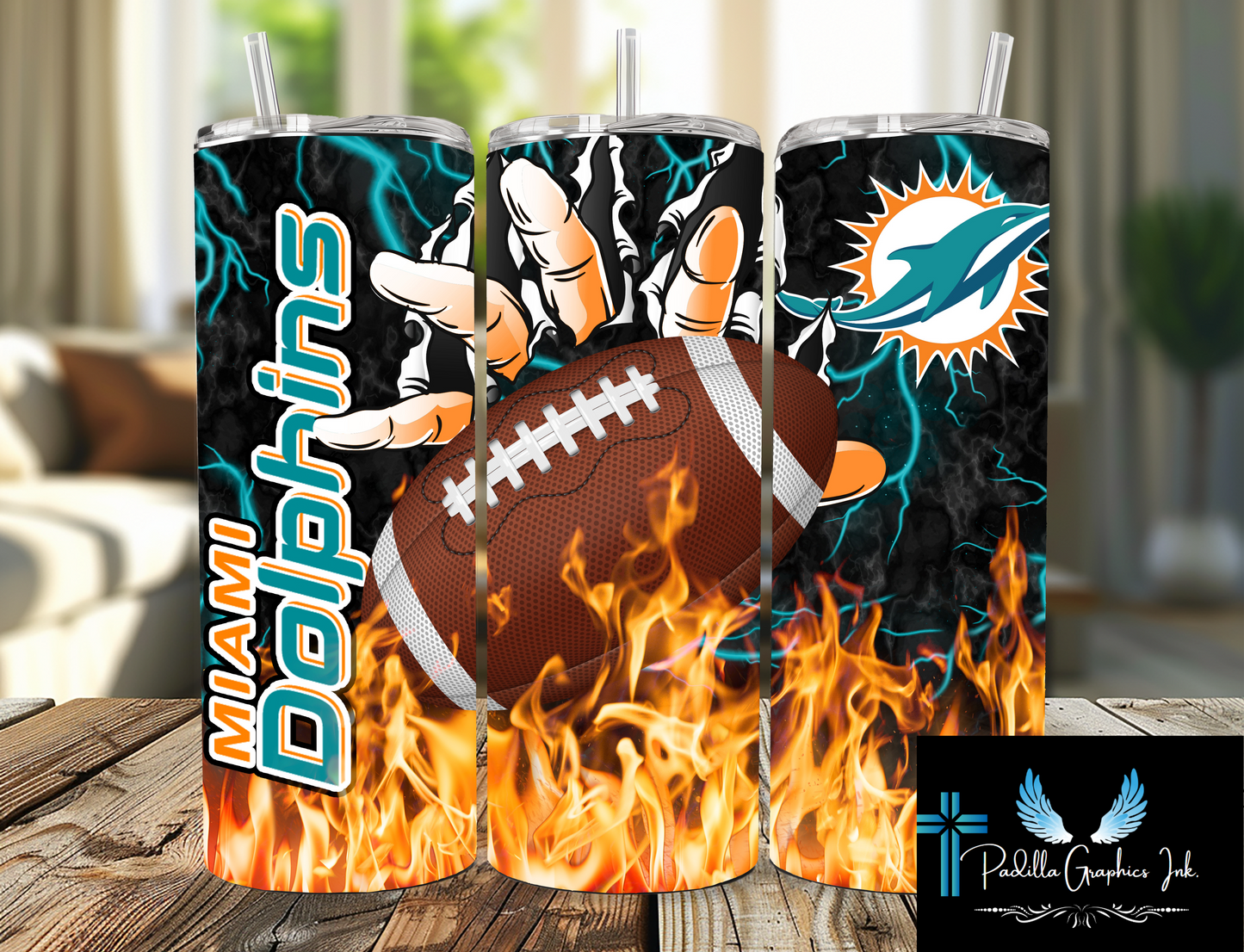 Football 20oz tumbler