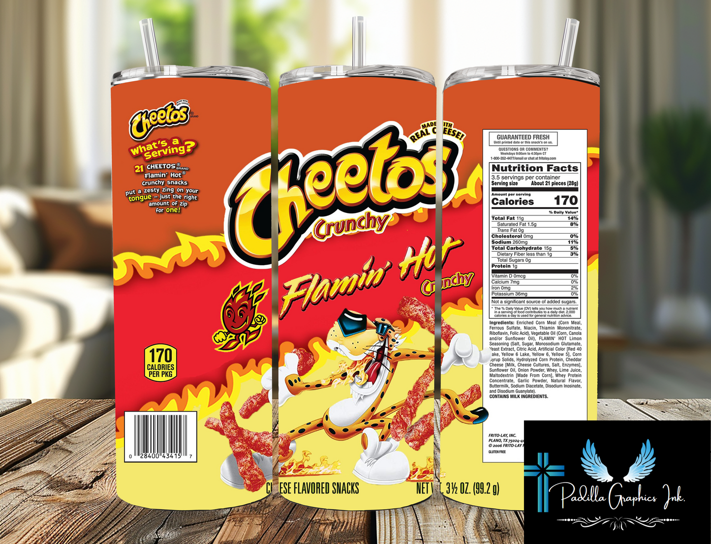 Hot Cheetos  tumbler 20oz