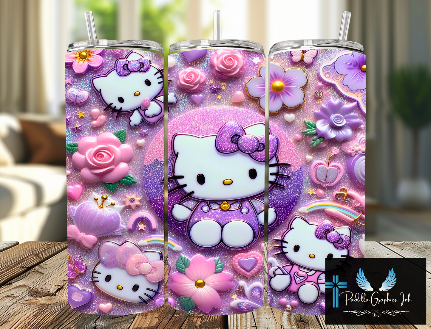 Kitty Tall Tumbler 20z