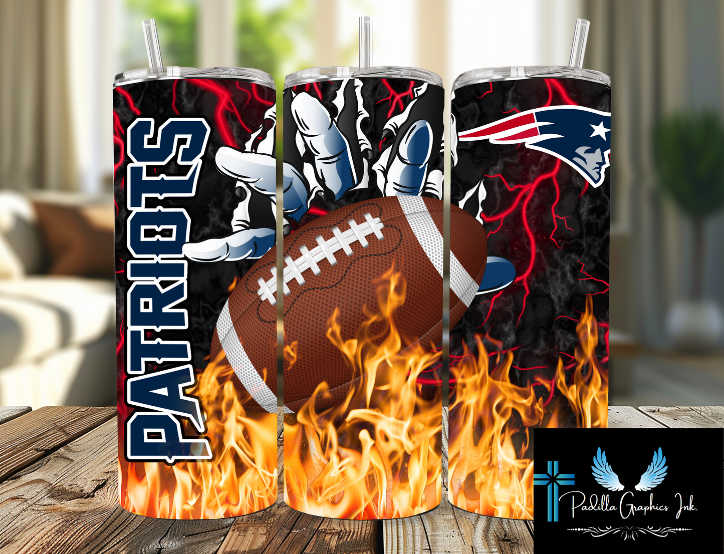 Football 20oz tumbler