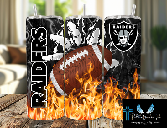 Football 20oz tumbler