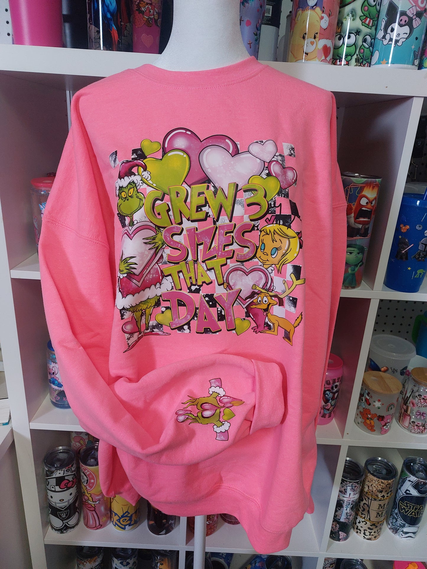 Christmas Grinchy  crew neck sweater