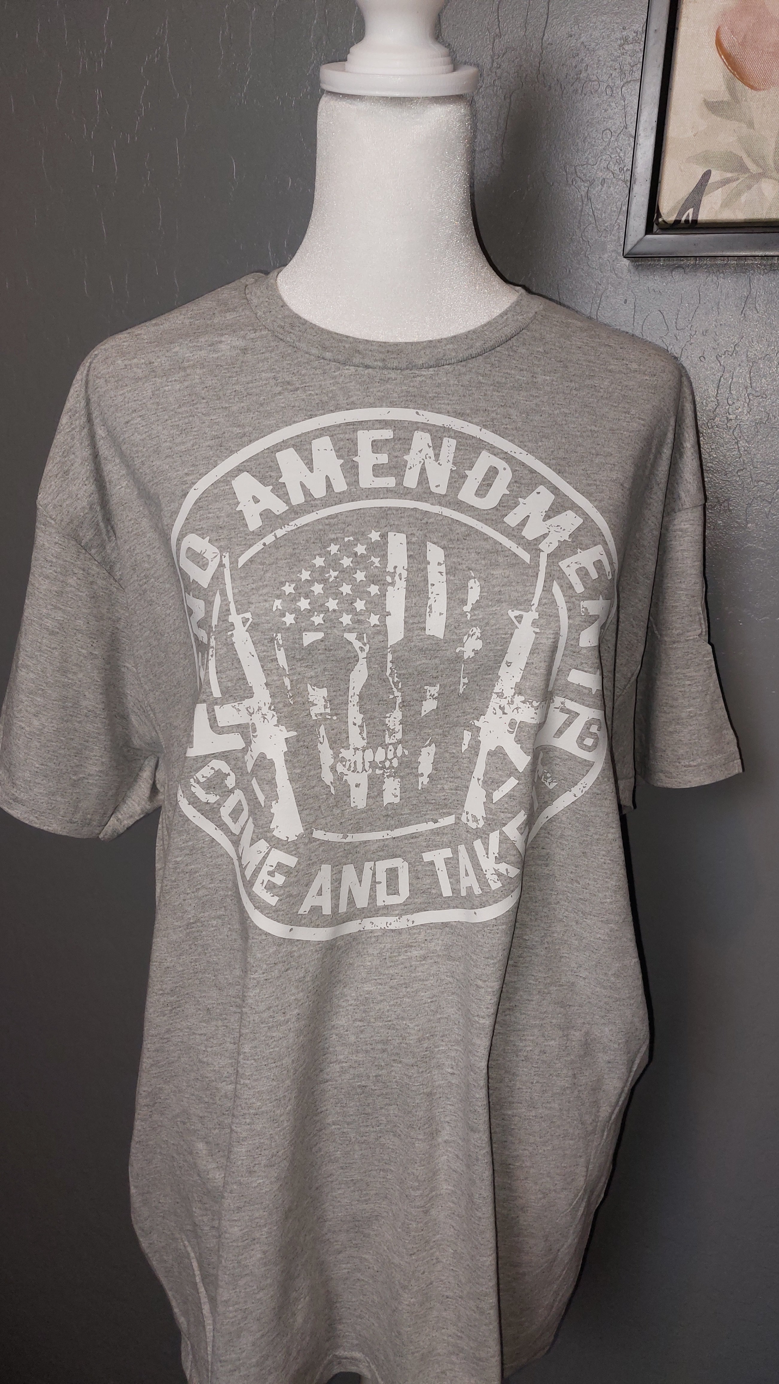2ND AMENDMENT COME AND GET IT  CREW-NECK T-SHIRT #3840