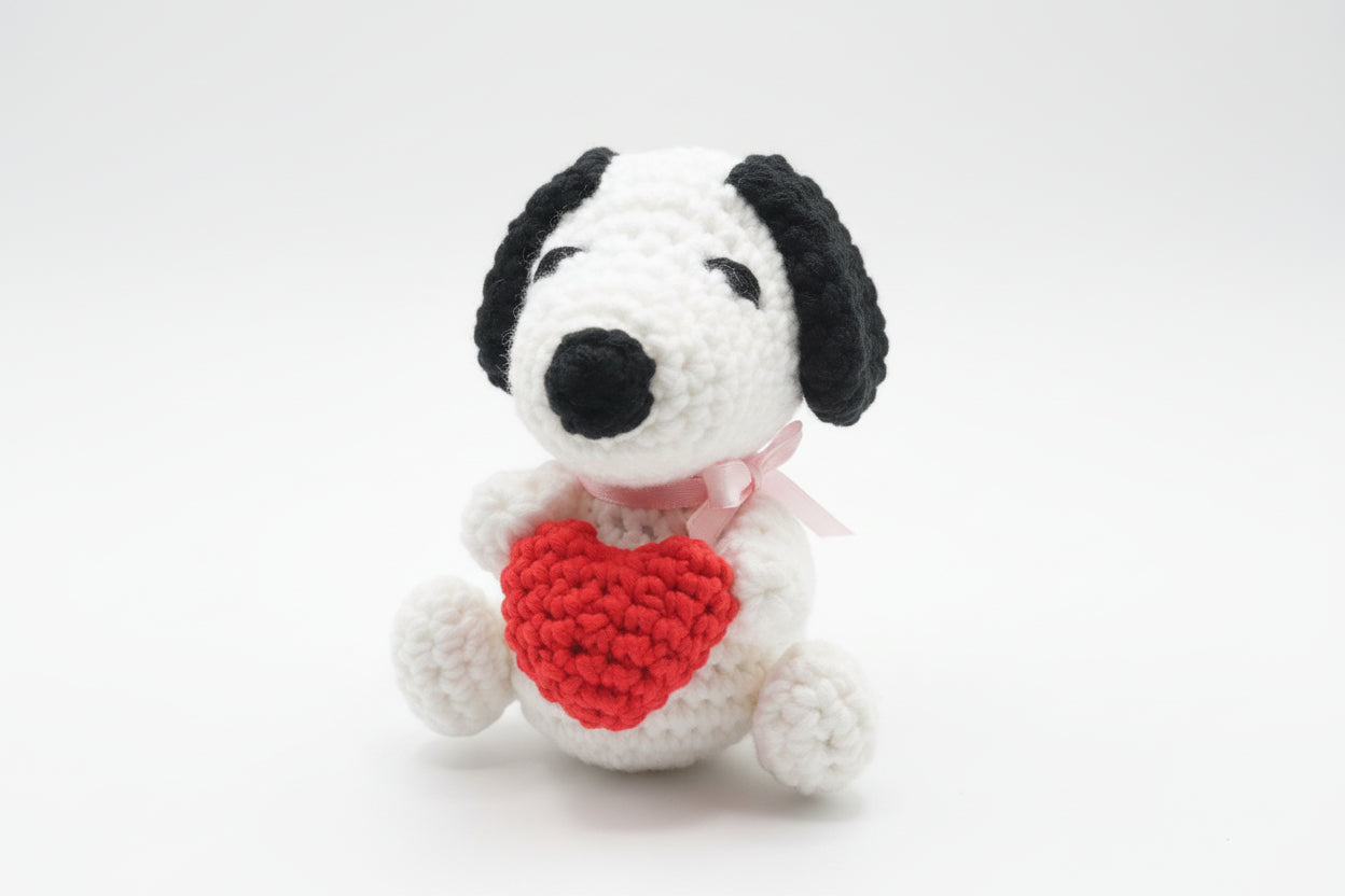 DOGGY & heart CROCHET pre-order large size only