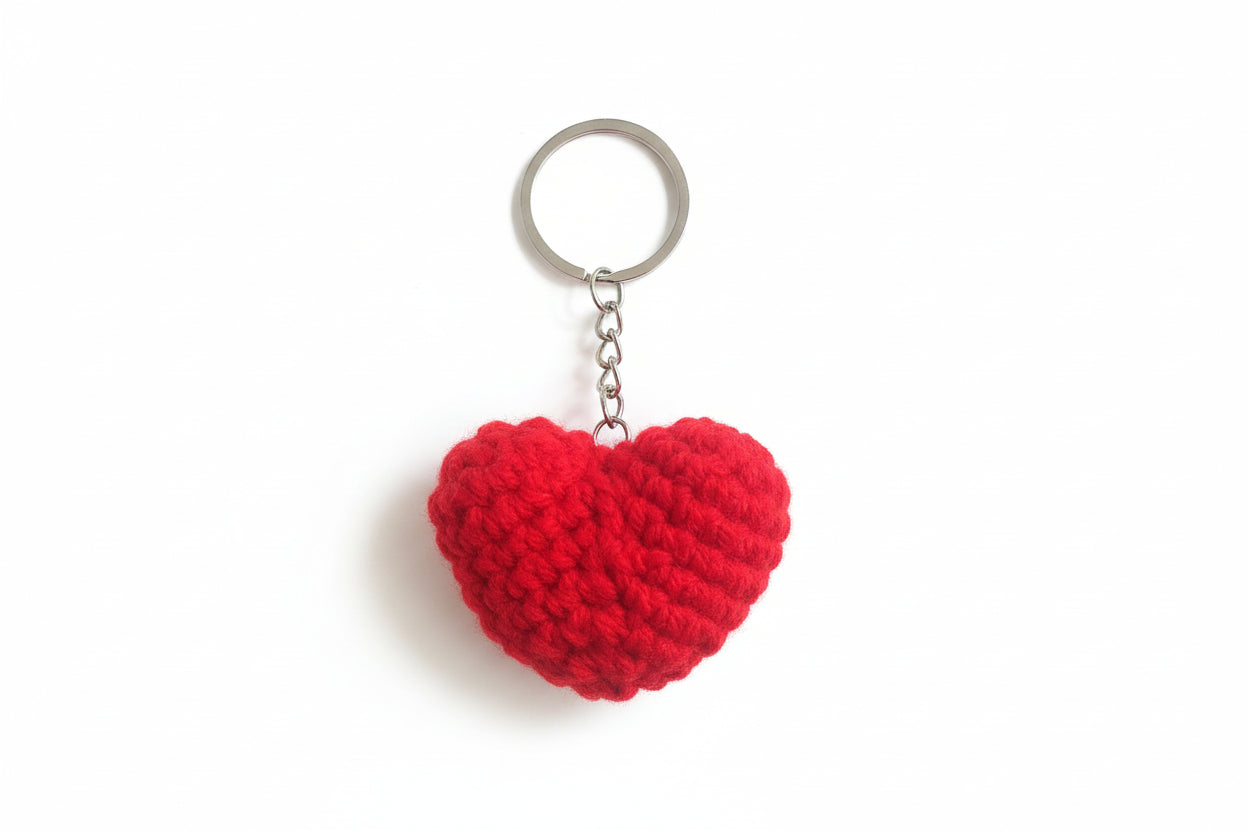 Heart crochet keychain pre-order