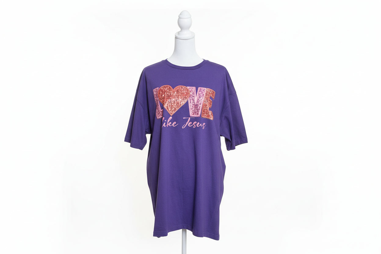 LOVE LIKE JESUS Crew neck T-shirt