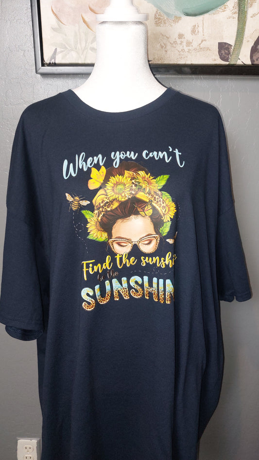 SUNFLOWER LADY CREW-NECK T-SHIRT
