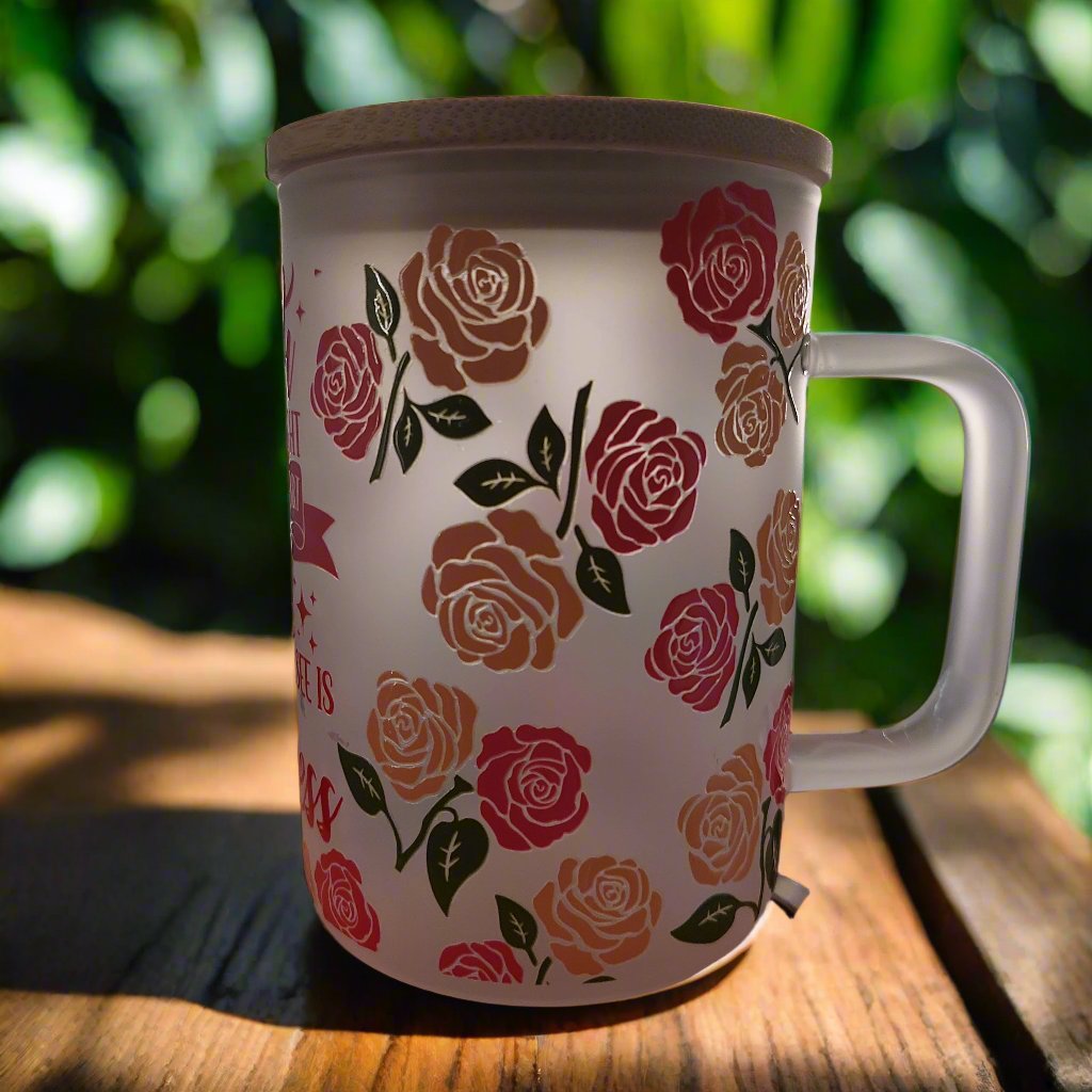 FAITH MUG  WITH HANDLE AND LID