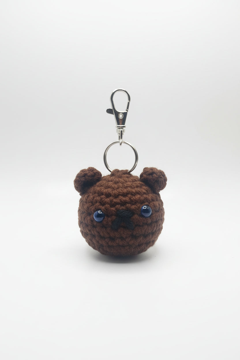 Teddy crochet keychain pre-order