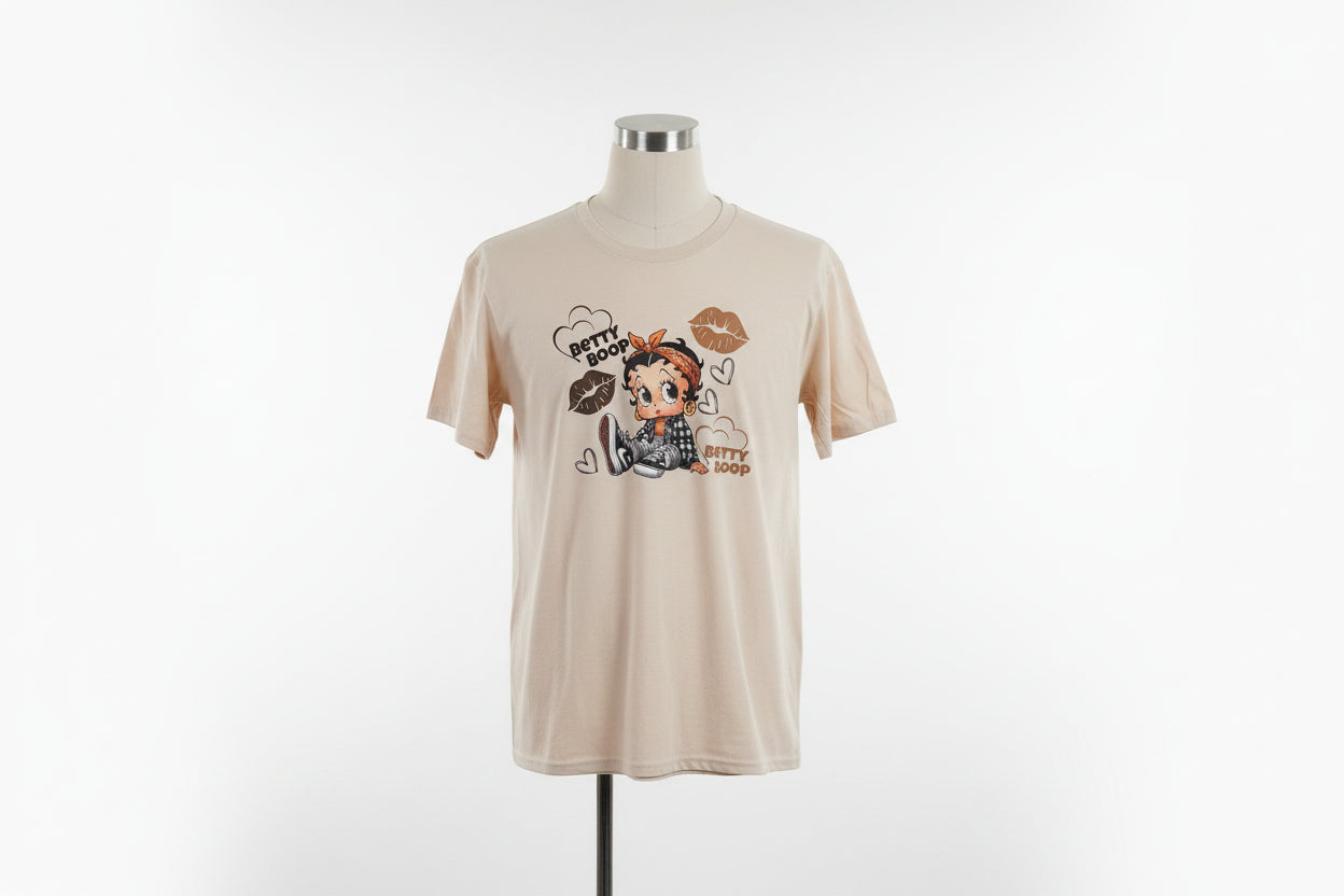 Love Betty Boop  Crew neck T-shirt
