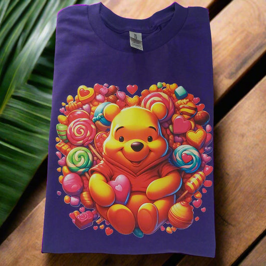 Bear candy T-shirt crew-neck ready to go