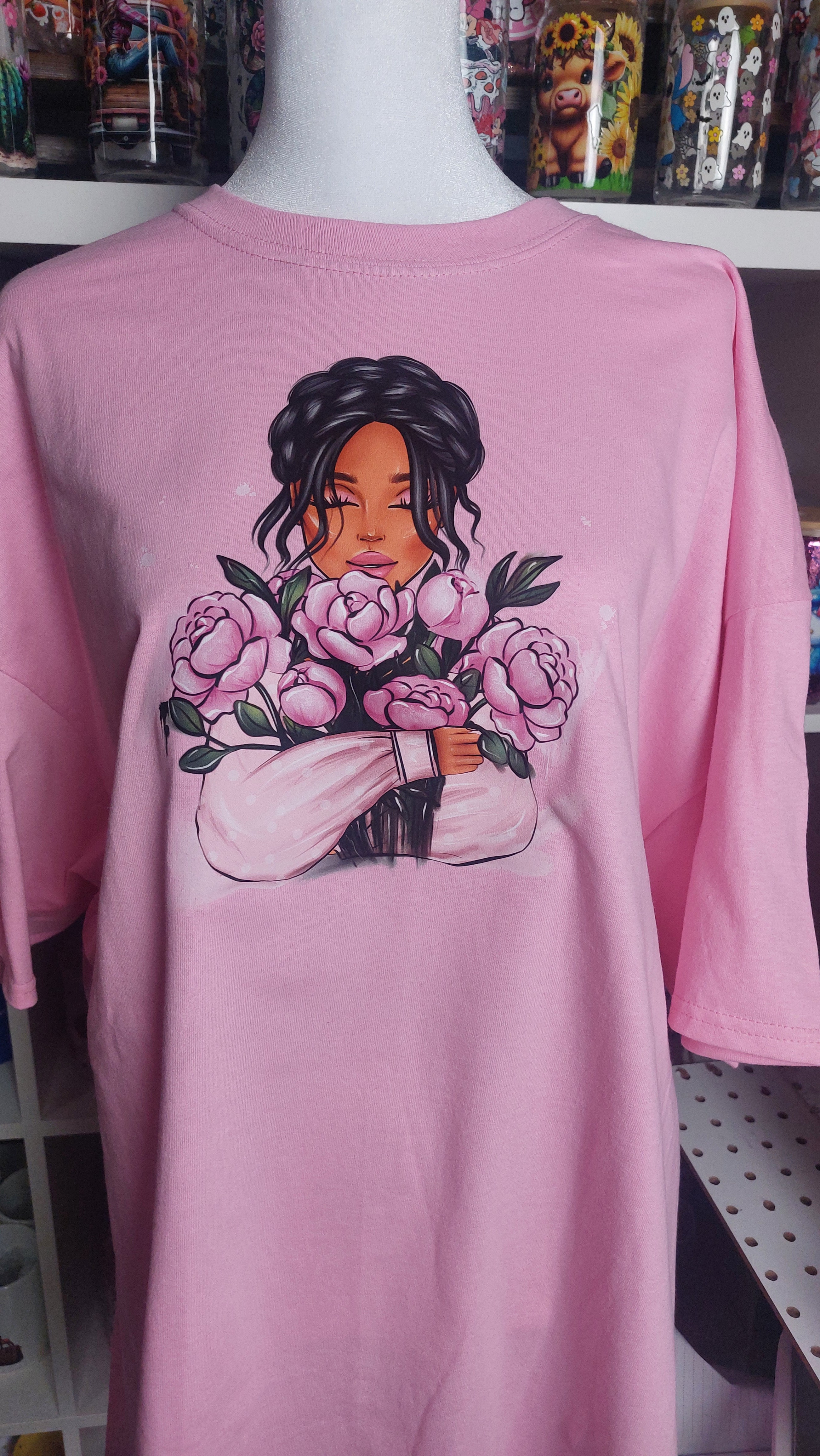 Boss Flowers CREW NECK T-SHIRT #3942