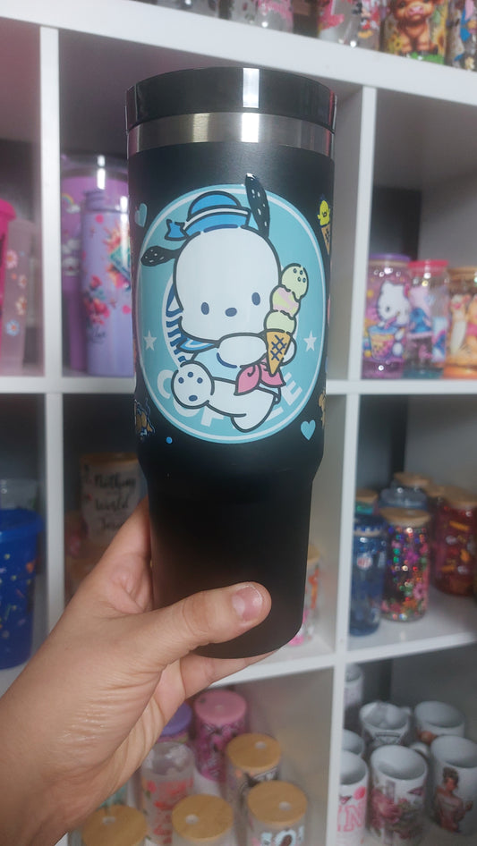 Doggy 30oz Tumbler/ WITH HANDLE