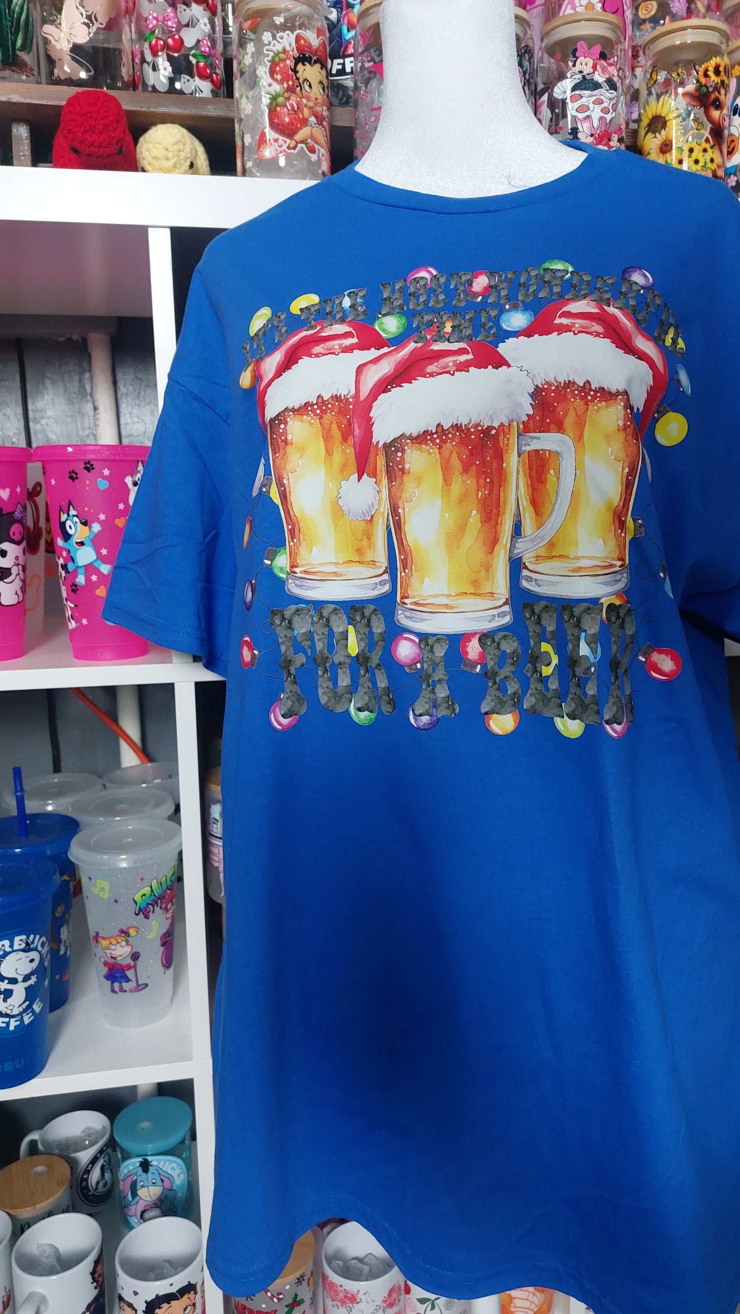 CHRISTMAS BEER crew neck t-shirt