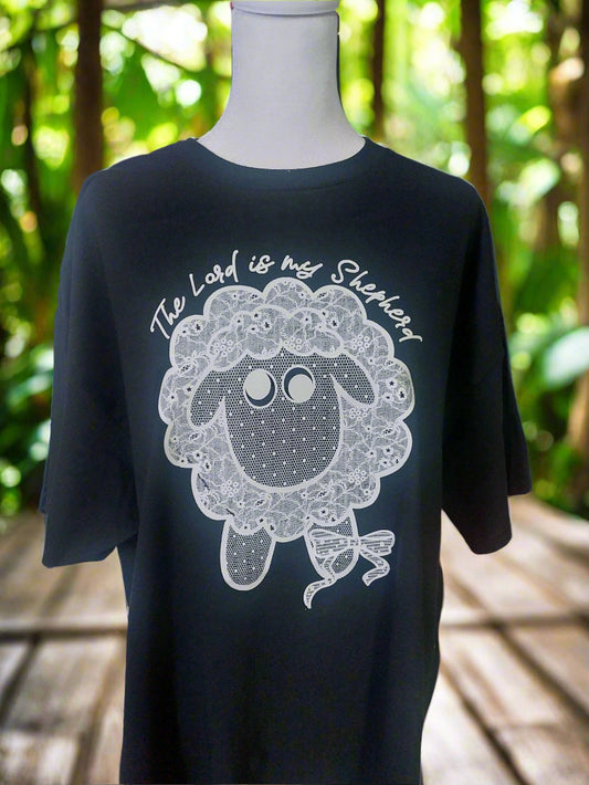 The Lord is my shepherd CREW NECK T-SHIRT