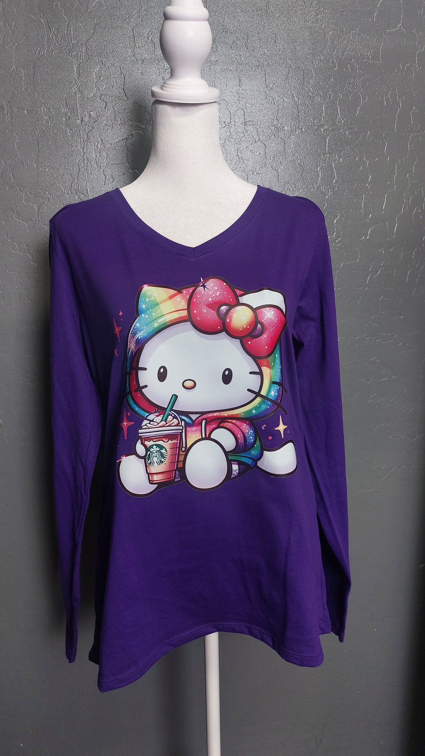 Long sleeve V-neck KITTY