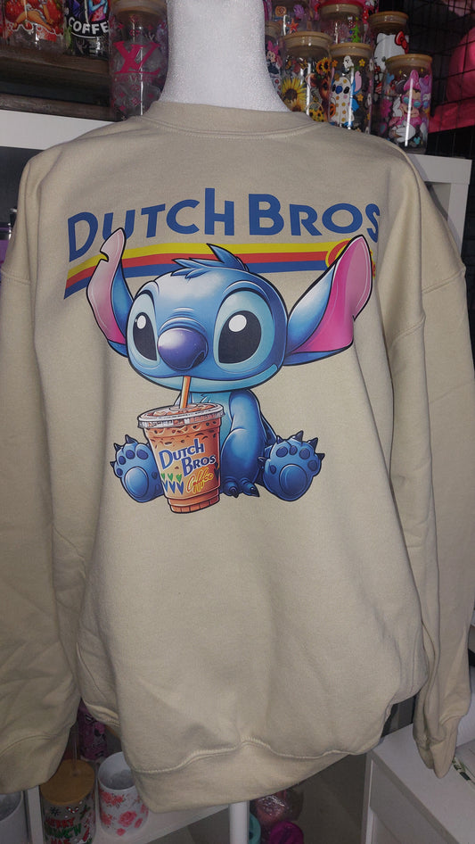 Dutch Bros boy  crew neck sweater