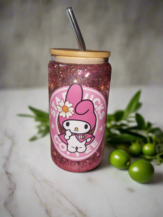 Bunny MELLO Snow globe tumbler 12 oz