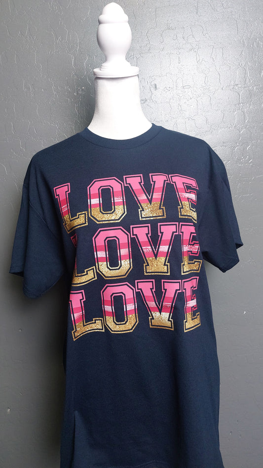 Crew neck t-shirt LOVE LOVE LOVE