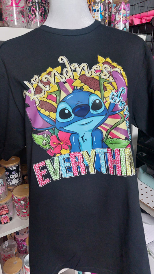 Kindness changes everything crew neck t-shirt