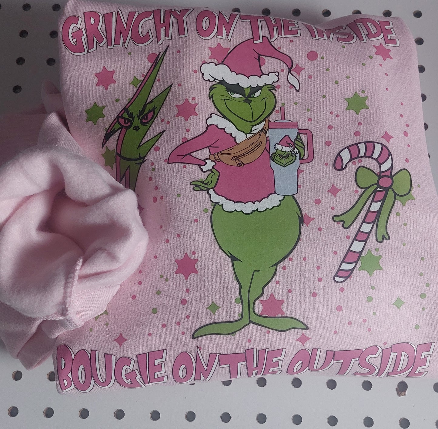 Grinchy Christmas crew neck sweater