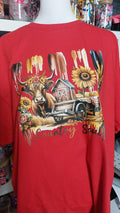 Country style crew neck t-shirt #3876