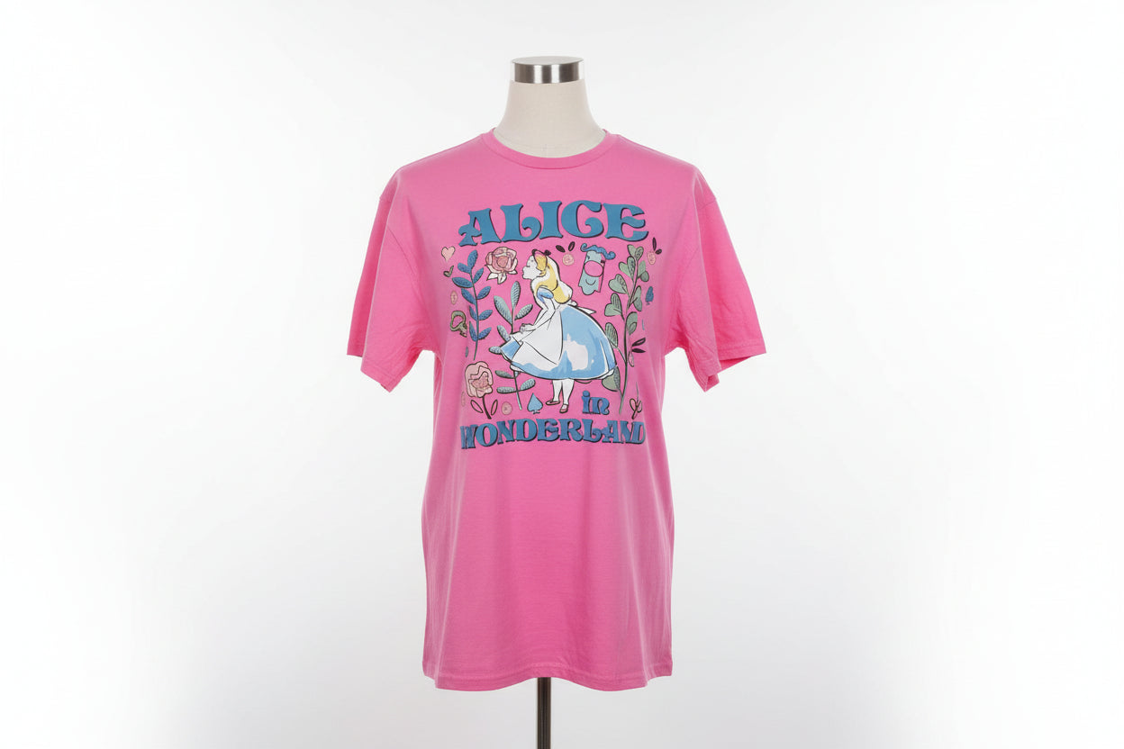 Girl doll crew neck t-shirt#3873